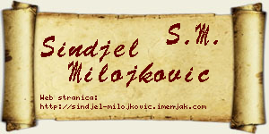 Sinđel Milojković vizit kartica